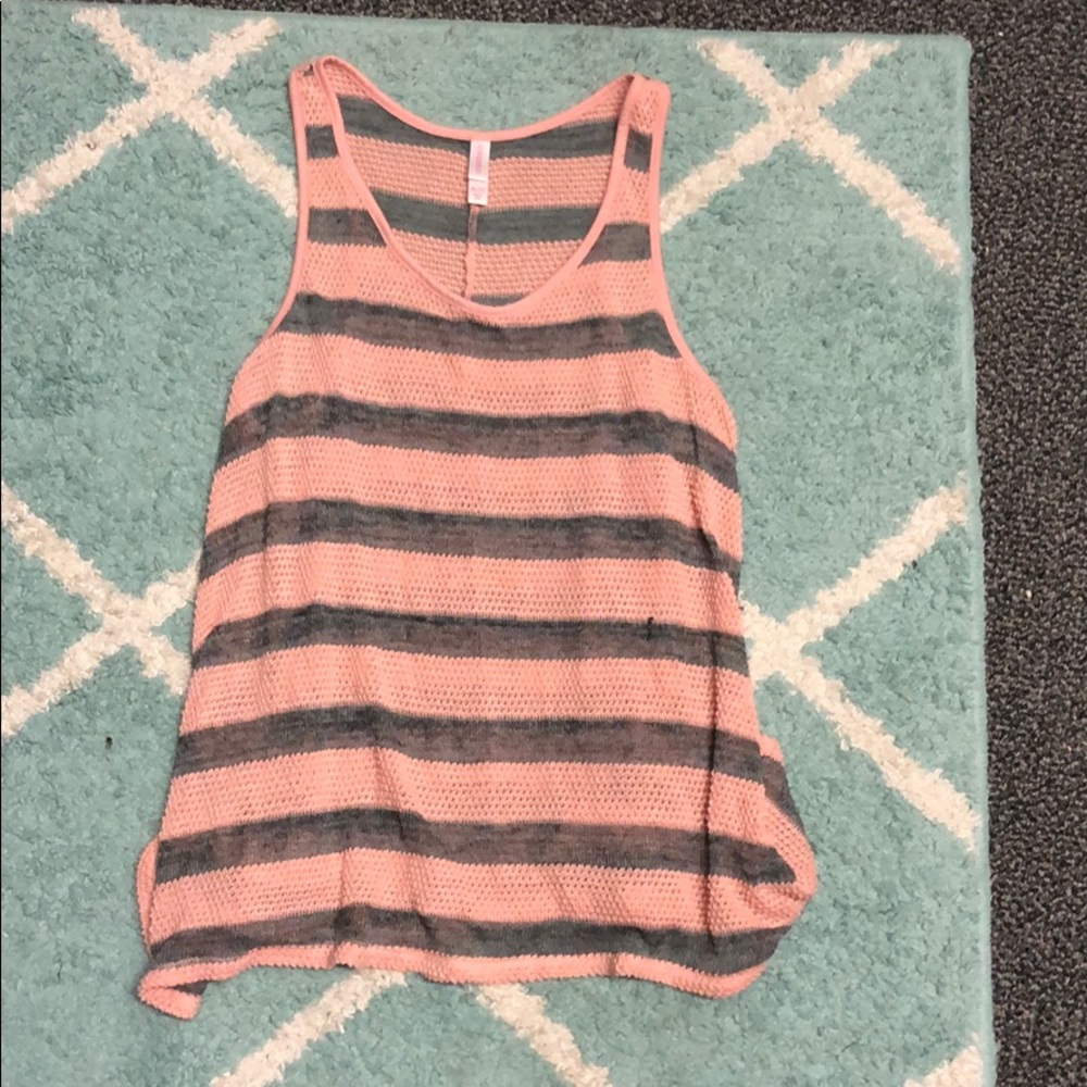 Pink and Gray Tank top